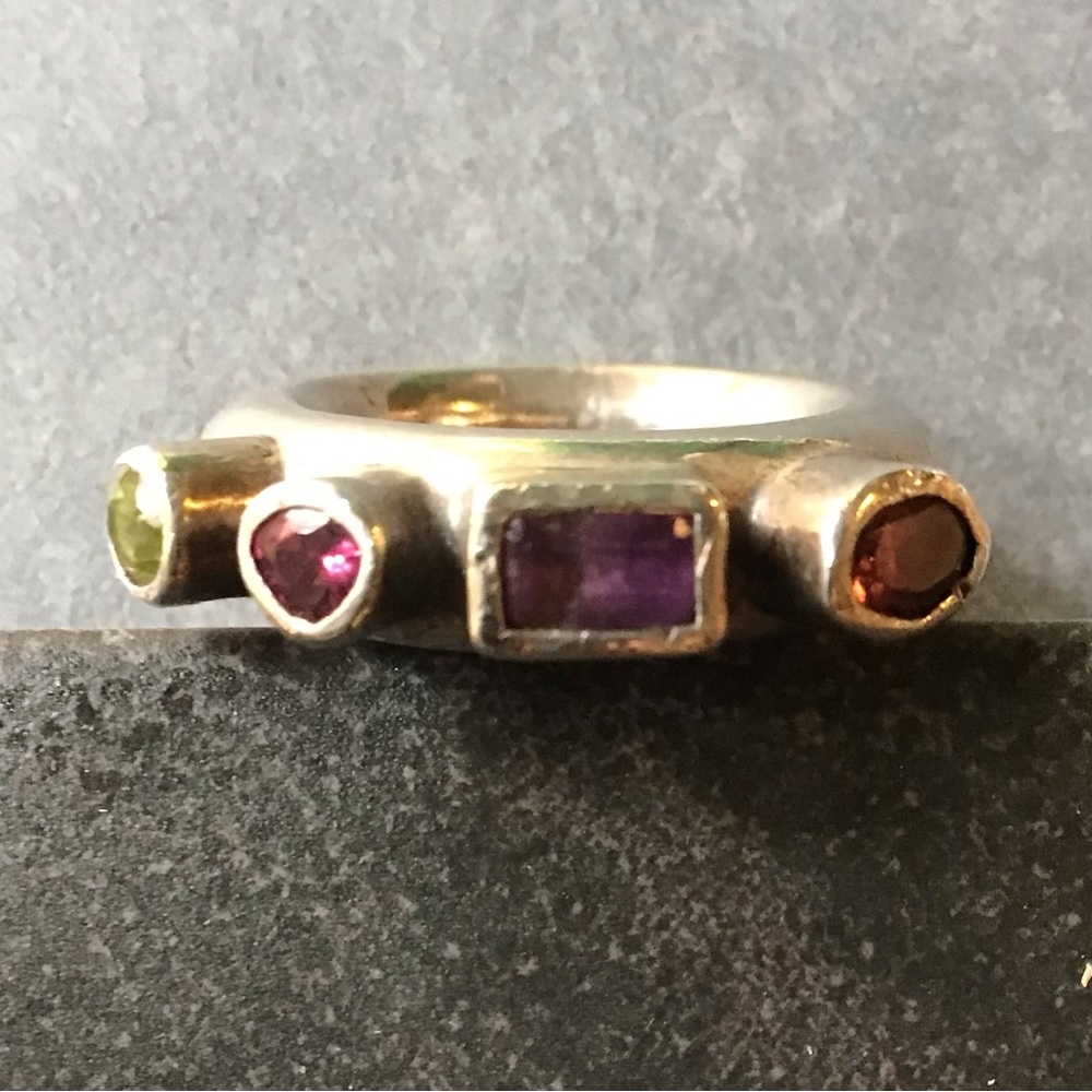 Handcrafted Sterling Silver Gemstone Ring